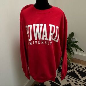 Champion Brand Red Howard University Sweatshirt